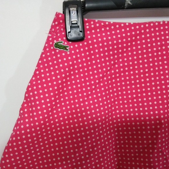 Lacoste Red White Polka Dot Skirt - Picture 2 of 6